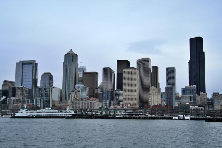 Blick auf die Skyline von Seattle
