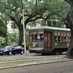 Street car in New Orleans / Die Straßenbahn in New Orleans