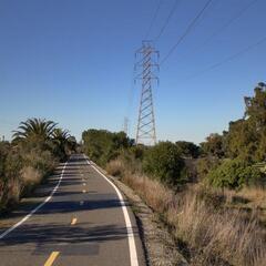 Bike path near San Francisquito Creek