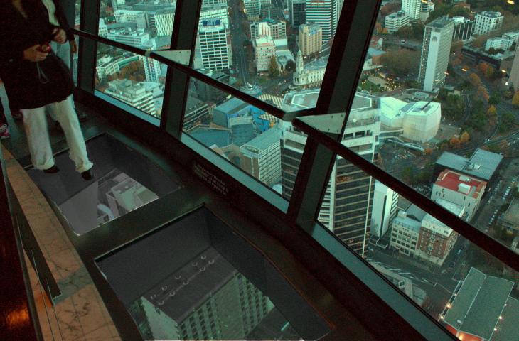 Glass Floor at Sky Tower