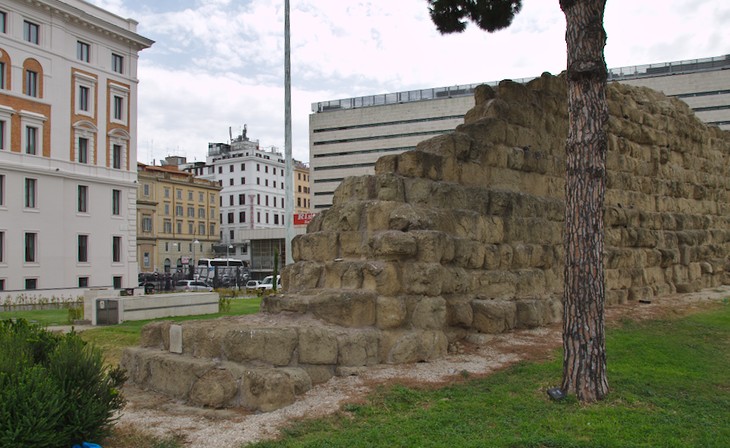 Servian Wall near Roma Termini