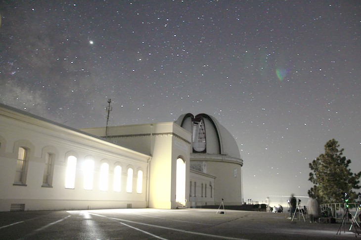 Stars above Lick Observatory