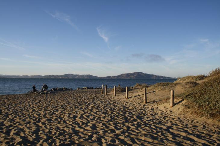 Beach near Crissy Field (Look at San Francisco Bay)