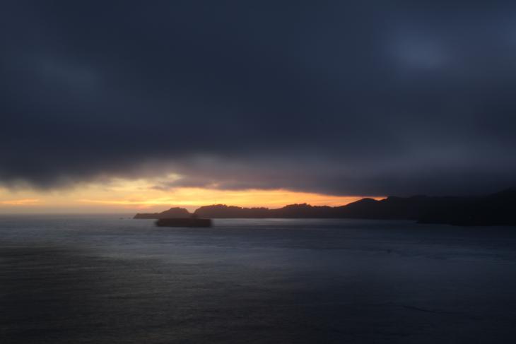 Pacific Ocean at dusk