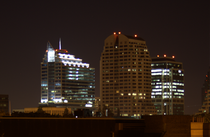 Sacramento Downtown at night