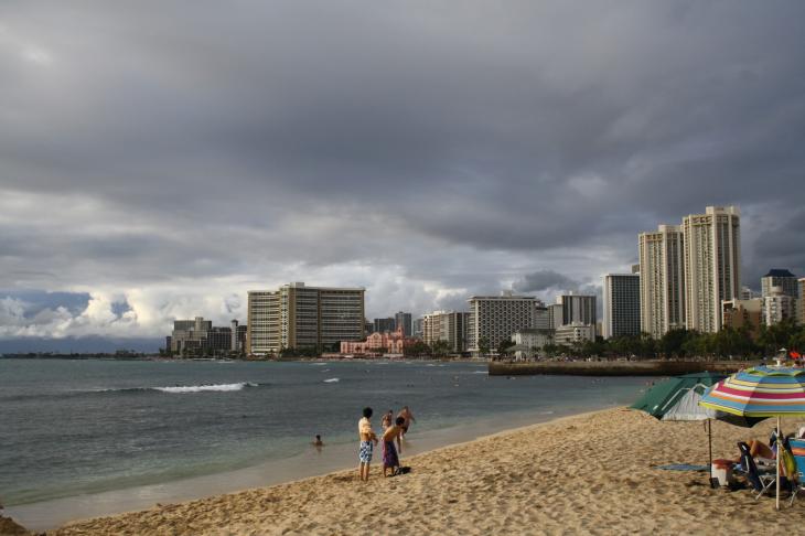 The beaches of Honolulu