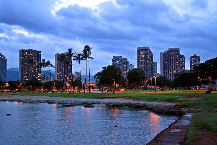 View from the Ala Moana Park